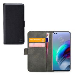 Mobilize Classic Gelly Wallet Motorola Moto G100 Klapphülle Portemonnaie - Schwarz