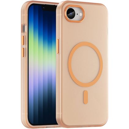 Mobigear Shockproof iPhone 16e MagSafe Hülle Hardcase Backcover - Orange