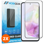 Mobigear Premium Samsung Galaxy A36 Panzerglas Gehärtetes Glas Displayschutz - Hüllenfreundlich - Schwarz (2er Pack)