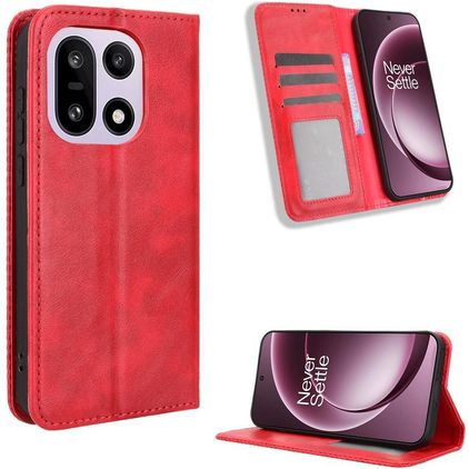 Mobigear Sensation OnePlus 15 Hülle Klapphülle Geldbörse - Rot