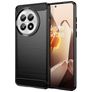 Mobigear Brushed Slim OnePlus 13 Hülle Flexibles TPU Backcover - Schwarz