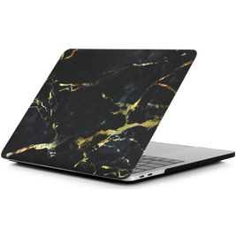 Mobigear Marble MacBook Pro 14 Zoll (2021-2026) Hardcase Hülle MacBook Case - Schwarz / Braun - Model A2442 / A2779 / A2918 / A2992 / A3401 / A3112 / A3434 / A3427 / A3426