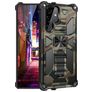 Mobigear Armor Stand Samsung Galaxy S22 Ultra Hülle Hardcase Backcover Stoßfest mit Ständer - Grün