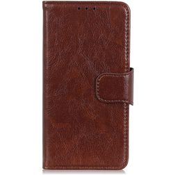 Mobigear Classy HTC Desire 21 Pro Klapphülle Portemonnaie - Braun
