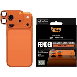 PanzerGlass FENDER iPhone 17 Pro Aluminum Kamera Schutz - Hüllenfreundlich - Cosmic Orange