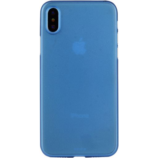 Mobigear Ultra Slim iPhone XS Hülle Hardcase Extra Dünn Backcover - Blau