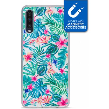 My Style Magneta Samsung Galaxy A50 Hülle Flexibles TPU Backcover - Jungle