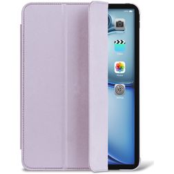 Decoded Textured Slim iPad Air 11 Zoll (2024) Hülle Flexibles Silikon Klapphülle - Lavendel
