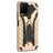 Mobigear Armor Stand Vivo Y21s Hülle Hardcase Backcover Stoßfest mit Ständer - Gold