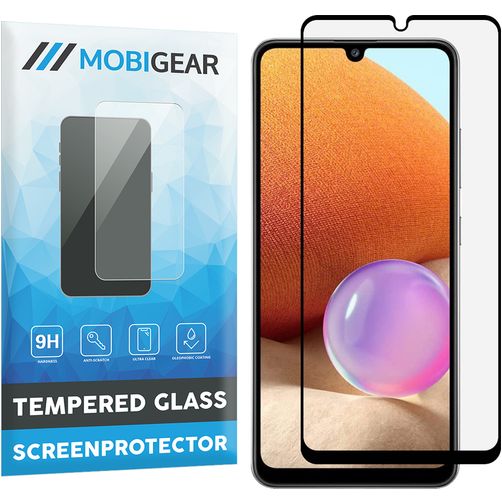 Mobigear Premium Samsung Galaxy A32 4G Panzerglas Displayschutz - Hüllenfreundlich - Schwarz