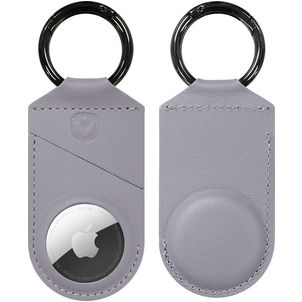 Valenta Snap Apple AirTag Hülle Echtes Leder Schlüsselanhänger - Lila
