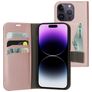 Mobiparts Classic Wallet iPhone 14 Pro Hülle Klapphülle Geldbörse - Pink