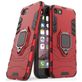 Mobigear Armor Ring iPhone SE (2020) Hülle Hardcase Backcover Stoßfest mit Ringhalter - Rot