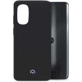 Mobilize Rubber Gelly Motorola Moto G82 Hülle Flexibles TPU Backcover - Matt Black