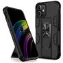 Mobigear Armor Stand iPhone 12 Pro Max Hülle Hardcase Backcover Stoßfest mit Ständer - Schwarz