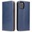 Fierre Shann Art iPhone 12 Mini Hülle Klapphülle Geldbörse - Blau