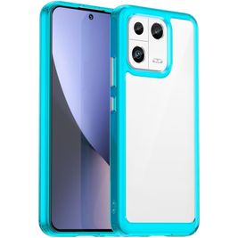 Mobigear Crystal Xiaomi 13 Hülle Hardcase Backcover - Transparent / Türkis