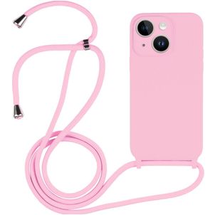 Mobigear Lanyard iPhone 14 Silikon Handykette - Pink