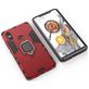 Mobigear Armor Ring Xiaomi Mi 8 SE Hülle Hardcase Backcover Stoßfest mit Ringhalter - Rot