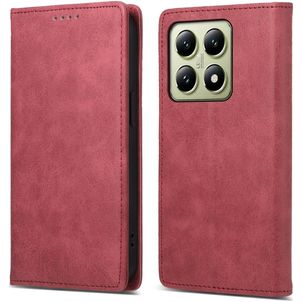 Mobigear Wallet Xiaomi 14T Hülle Klapphülle Geldbörse - Rot
