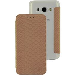 Mobilize Slim Gelly Samsung Galaxy J5 (2016) Hülle Klapphülle - Snake Creamy Rose