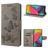 Mobigear Butterfly Samsung Galaxy M53 Klapphülle Portemonnaie - Grau