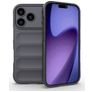 Mobigear Bumpy iPhone 18 Pro Hülle Flexibles TPU Backcover - Dark Grey