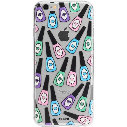 FLAVR iPlate iPhone SE (2020) Hülle Flexibles TPU Backcover - Nail Polish