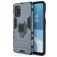 Mobigear Armor Ring OnePlus 8T Hülle Hardcase Backcover Stoßfest mit Ringhalter - Blau