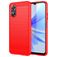 Mobigear Brushed Slim OPPO A17 Hülle Flexibles TPU Backcover - Rot
