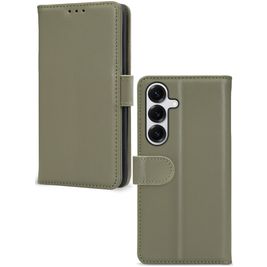 Mobilize Premium Gelly Samsung Galaxy S25 Hülle Klapphülle Geldbörse - Grün