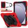 Mobigear SureGrip Xtreme Samsung Galaxy Tab A9 Plus (2023) Hülle Kunststoff,Silikon Backcover + Schulterträger + Ständer - Rot