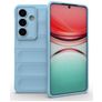 Mobigear Bumpy Samsung Galaxy S26 Hülle Flexibles TPU Backcover - Blau