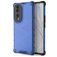 Mobigear Honeycomb HONOR 70 Hülle Hardcase Backcover Stoßfest - Blau