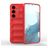 Mobigear Bumpy Samsung Galaxy S24 Hülle Flexibles TPU Backcover - Rot