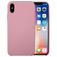 Mobigear Rubber Touch iPhone XS Silikon Hülle Backcover - Pink