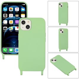 Mobigear Lanyard iPhone 14 Silikon Handykette - Grün