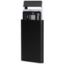 Mobiparts Cardprotector Aluminium Kartenhalter - 6 Karten - MagSafe-kompatibel - Schwarz