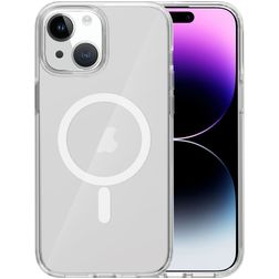 Mobigear Crystal Transparent iPhone 15 Plus MagSafe Hardcase Backcover - Transparent