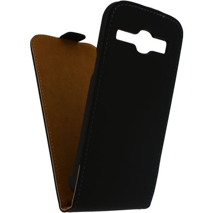 Mobilize Ultra Slim Flip Samsung Galaxy Core Hülle Flipcase - Schwarz