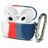 Mobigear Colors Apple AirPods 3 Hülle Flexibles Silikon - Weiß / Blau / Rot