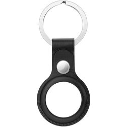Mobigear Keychain Apple AirTag Hülle Schlüsselanhänger - Schwarz