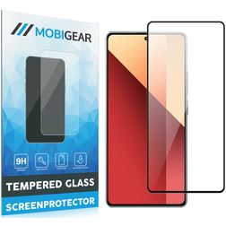 Mobigear Premium Xiaomi Redmi Note 13 Pro 4G Panzerglas Gehärtetes Glas Displayschutz - Hüllenfreundlich - Schwarz