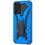 Mobigear Armor Stand Samsung Galaxy A03s Hülle Hardcase Backcover Stoßfest mit Ständer - Blau