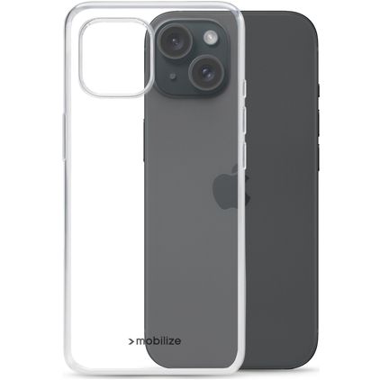 Mobilize Gelly Transparent iPhone 15 TPU (flexibel) Backcover - Transparent