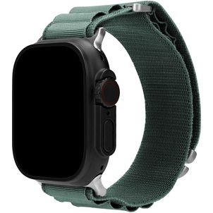 Mobilize Alpine Nylon Apple Watch Armband Dornschließe - 49/46/45/44 mm - Grün