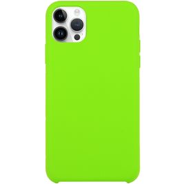 Mobigear Rubber Touch iPhone 15 Pro Silikon Hülle Backcover - Limette