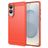 Mobigear Brushed Slim Samsung Galaxy S25 Edge Hülle Flexibles TPU Backcover - Rot
