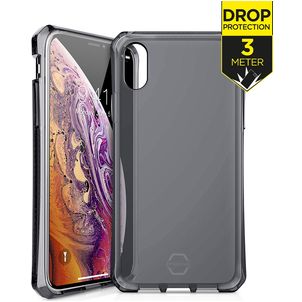 ITSkins SpectrumClear iPhone XS Hülle Flexibles TPU Backcover Stoßfest - Schwarz