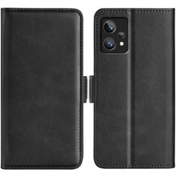 Mobigear Slim Magnet Realme 9 Pro Plus Hülle Klapphülle Geldbörse - Schwarz